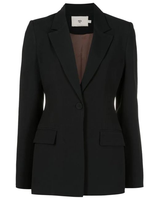 MISCI Black Cora Single-Breasted Blazer
