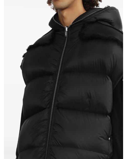 Rick Owens Black Padded Gilet for men