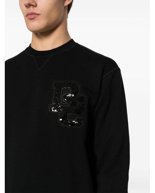 DSquared² Sweatshirt mit Logo-Patch in Black für Herren