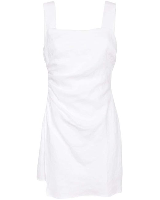 Reformation White Kerrigan Linen Dress