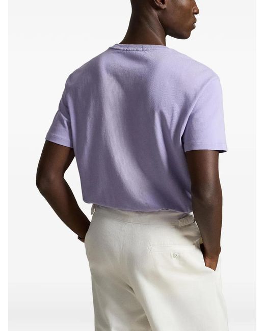Polo Ralph Lauren Purple Pony Embroidered T-Shirt for men