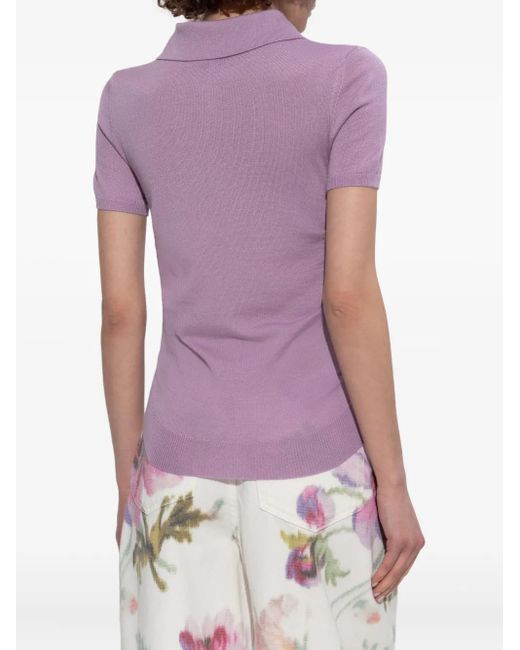 Loewe Purple Polo With Logo