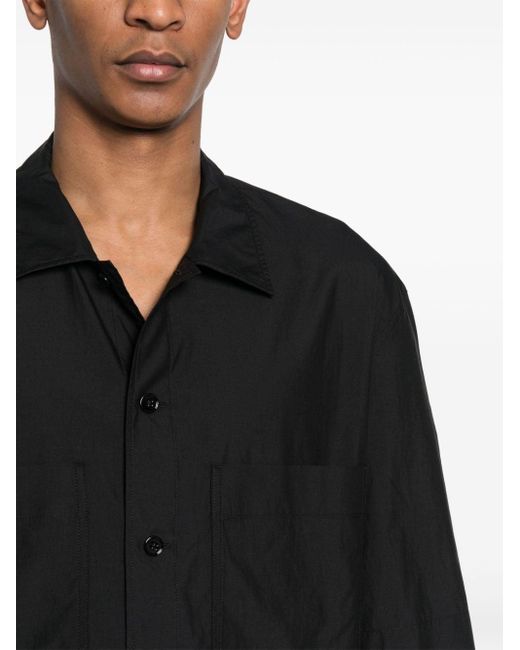 Lemaire Black Short-Sleeve Shirt for men