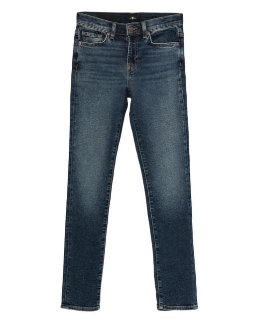Vaqueros con cinco bolsillos 7 For All Mankind de color Blue