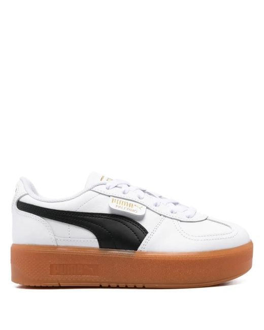 PUMA White Palermo Elevata Sneakers