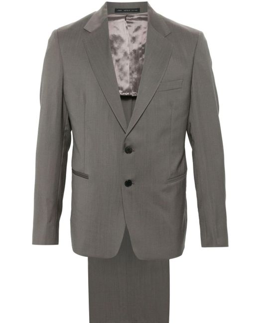 Low Brand Gray Single-breasted Virgin Wool Suit for men