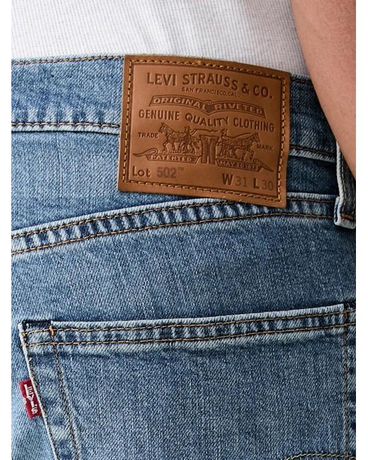 Levi's Blue 502 Tapered Jeans for men