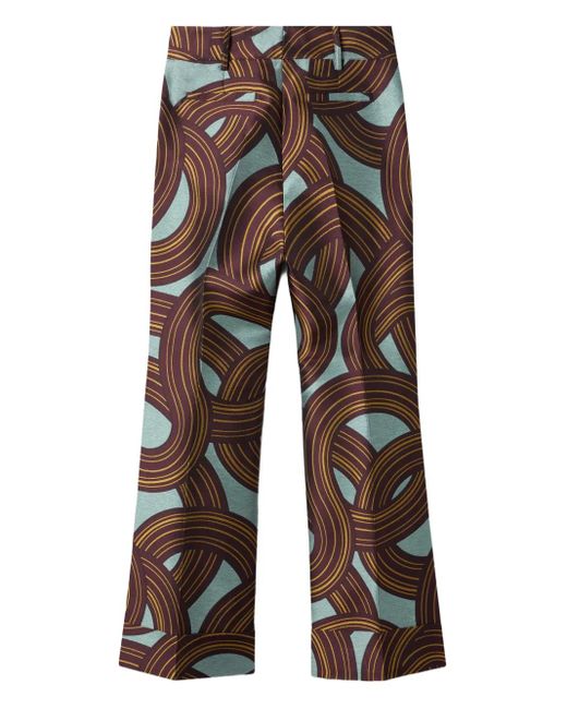 LaDoubleJ Blue Hendrix Jacquard Tailored Trousers