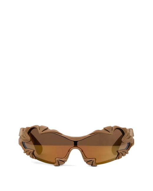 CAMPERLAB Brown Leaf-Detail Tormenta Sunglasses