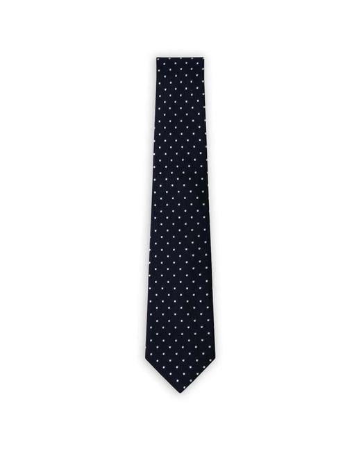 Hackett Blue Dotted Twill Tie for men