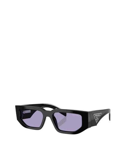 Prada White Rectangle-Frame Sunglasses for men