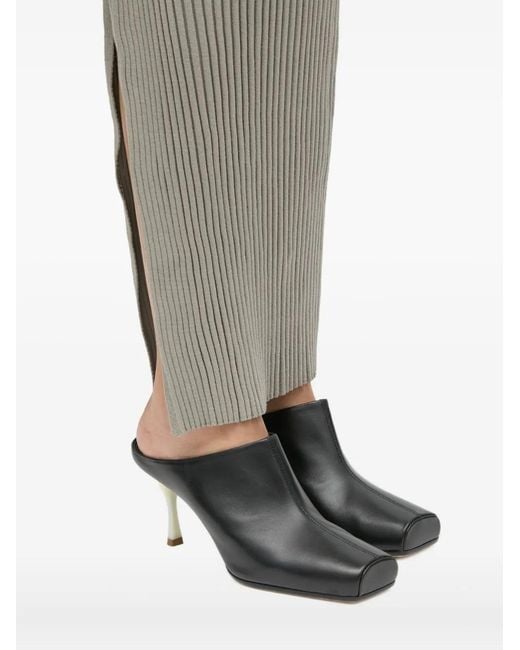 MM6 by Maison Margiela Brown Square-Toe Mules