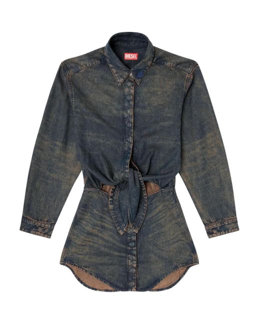 DIESEL Gray Mini Dress