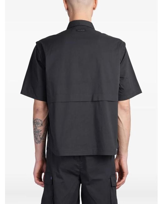 Camisa con detalle de bolsillo Alpha Industries de hombre de color Black