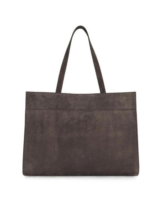 Khaite Brown Crosby Suede Tote Bag