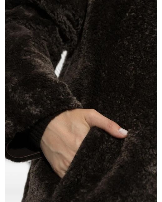 Arma Black Ines Reversible Shearling Coat