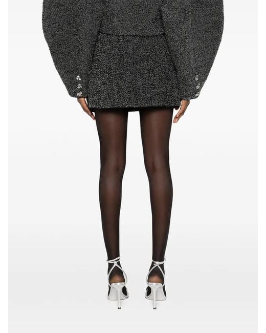ROTATE BIRGER CHRISTENSEN Black Bouclé Mini Skirt