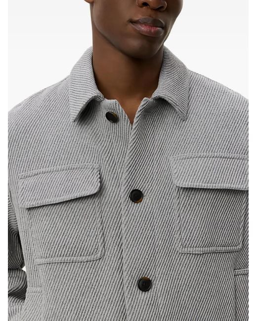 Les Deux Gray Nash Twill Wool Jacket for men