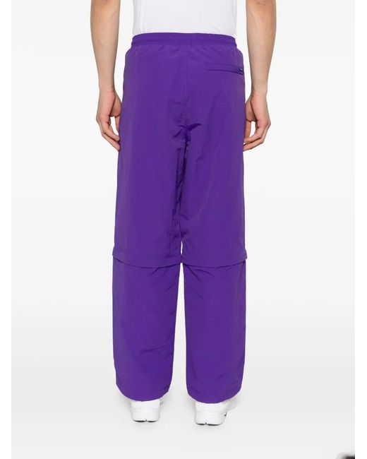 AWAKE NY Purple Convertible Drawstring Trousers for men
