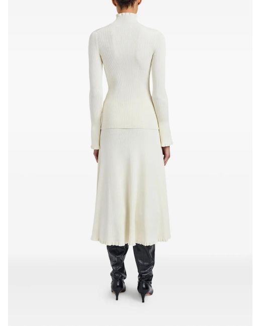 Proenza Schouler White Phyllis Turtleneck Top