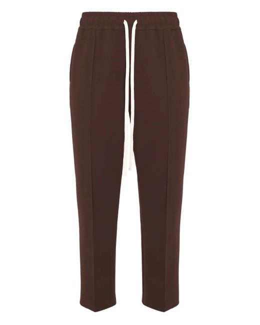 Pantaloni Sportivi 247 Con Coulisse di Hamza in Brown da Uomo