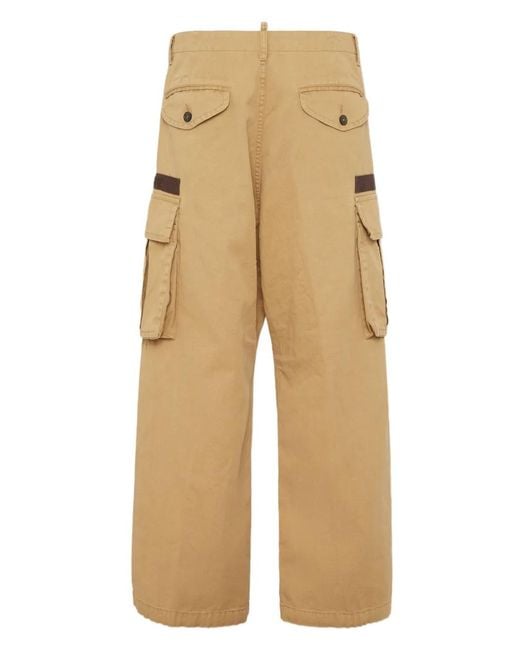 DSquared² Natural Cargo Trousers for men