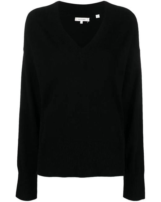 Chinti & Parker Black V-Neck Knitted Jumper