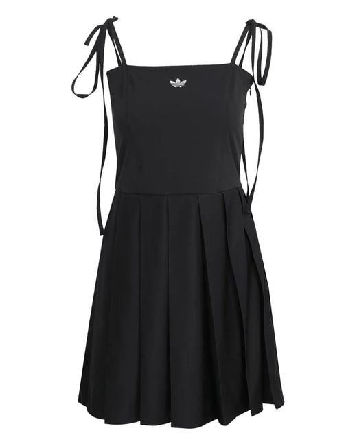 Adidas Black Sleeveless Tie Straps Dress