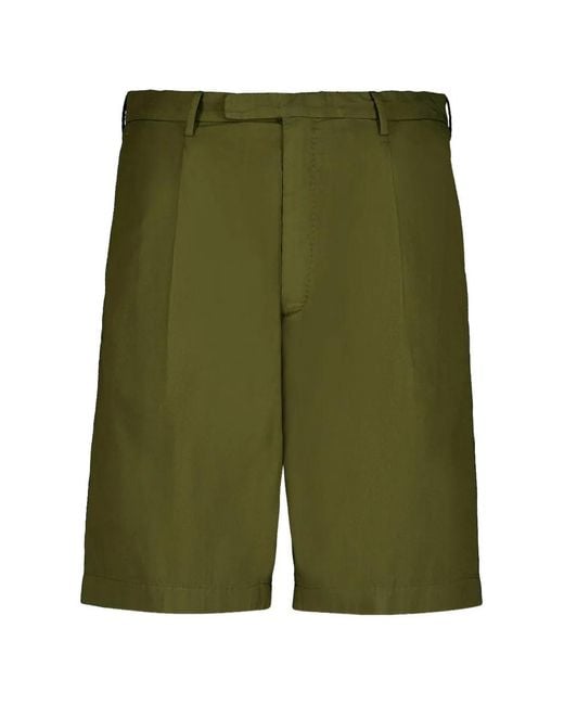 Boglioli Green Straight-Fit Chino Shorts for men