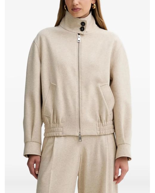 Liviana Conti Natural Rooney Zip-Up Jacket