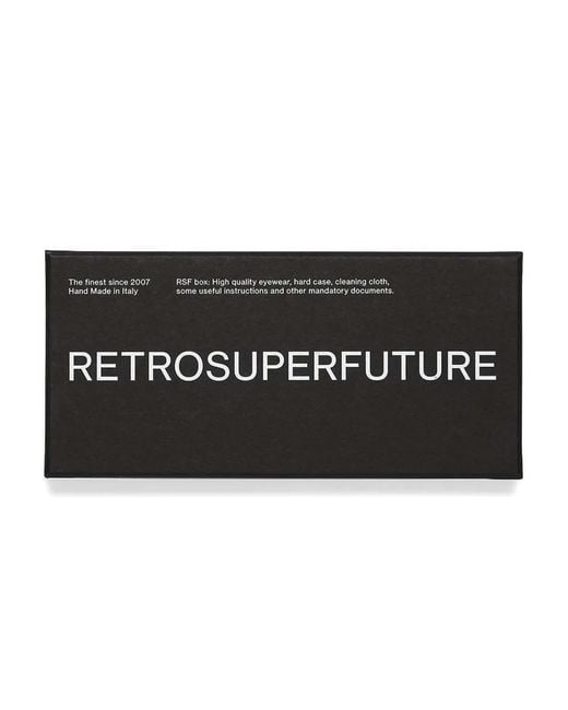 Occhiali Da Sole Rettangolari di Retrosuperfuture in Black