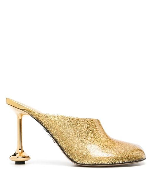 Loewe Metallic 105Mm Toy Transparent Mules