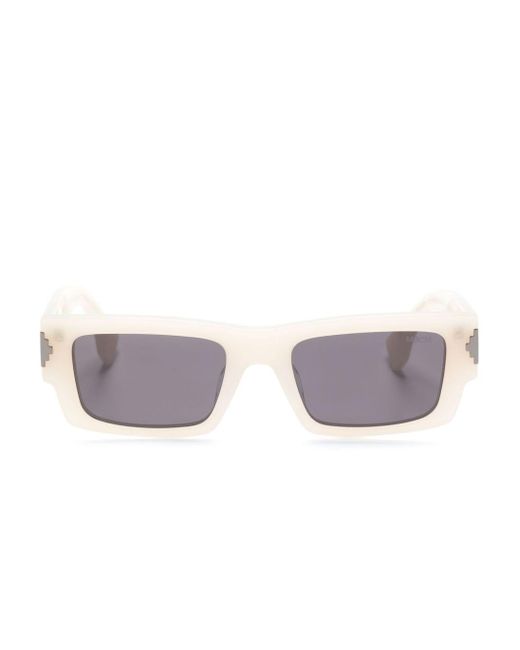 Marcelo Burlon Natural Alerce Rectangle-frame Sunglasses for men