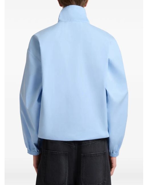 Marni Blue Chemise À Col Cheminée for men