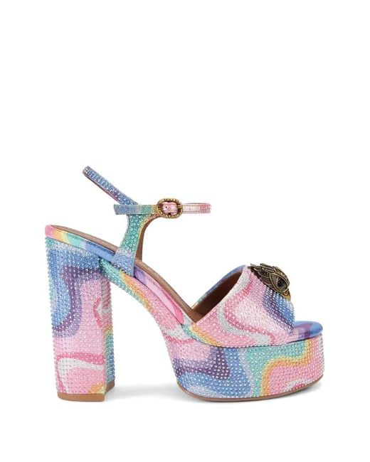 Kurt Geiger Pink Kensington Platform Sandals