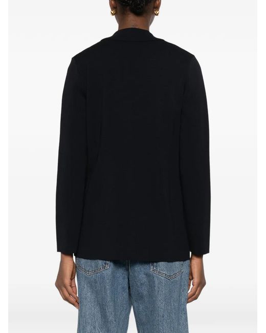 P.A.R.O.S.H. Black Notched Lapels Button Fastening Jacket