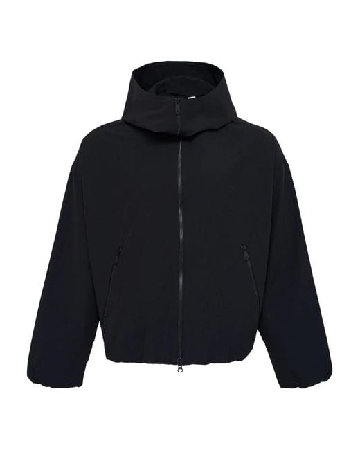 Fumito Ganryu Blue Zip-Fastening Hooded Jacket for men