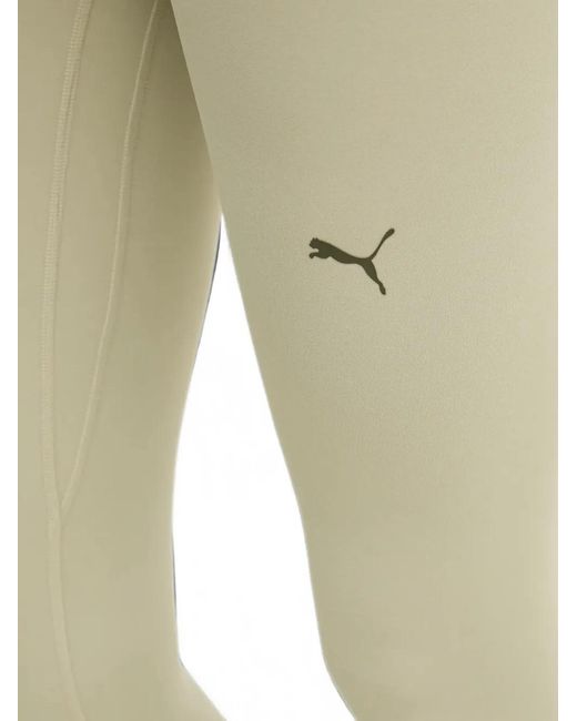 PUMA Natural Shapeluxe Logo-Print Leggings
