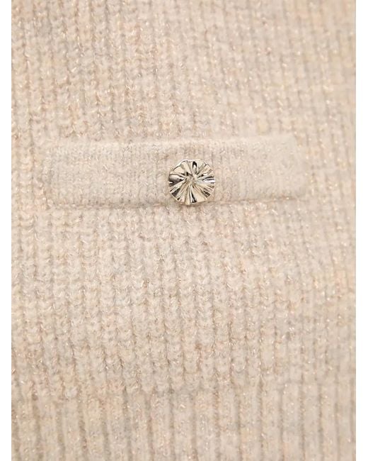 Morgan White Zip Pocket Cardigan