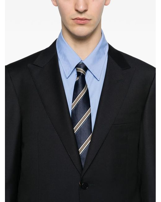 Canali Black Single-Breasted Suit for men
