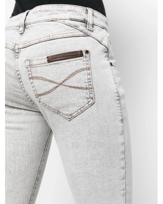 Brunello Cucinelli White Skinny Fit Denim Jeans