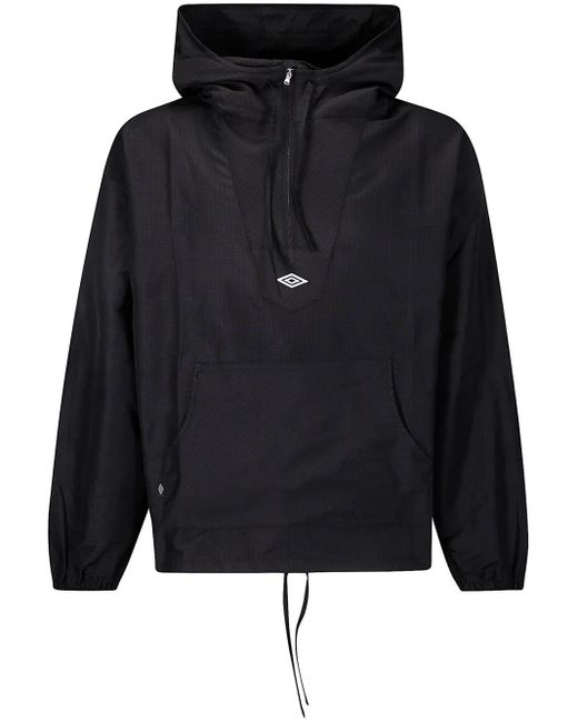 Umbro Black Check Mask Hooded Jacket for men