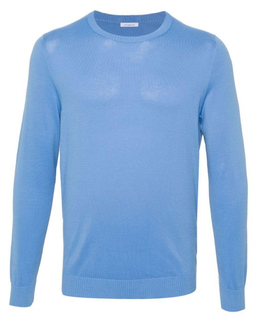 Malo Gerippter Pullover in Blue für Herren