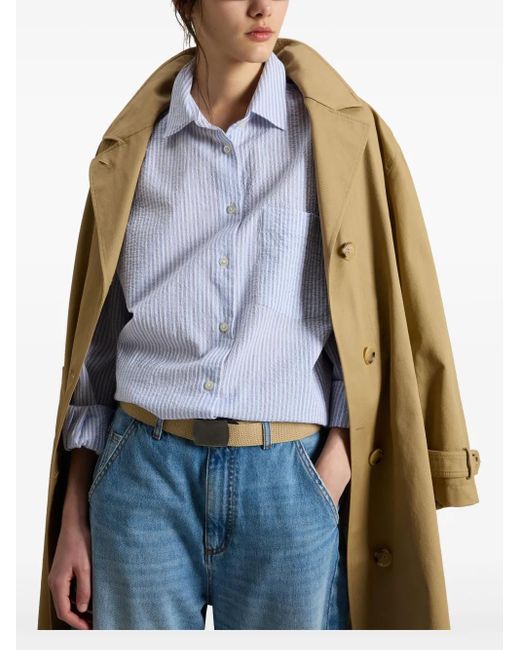 Woolrich Natural Cotton Trench Coat