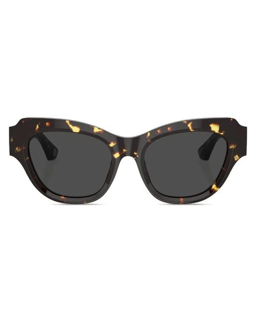 Burberry Black Tortoiseshell Cat-Eye Sunglasses