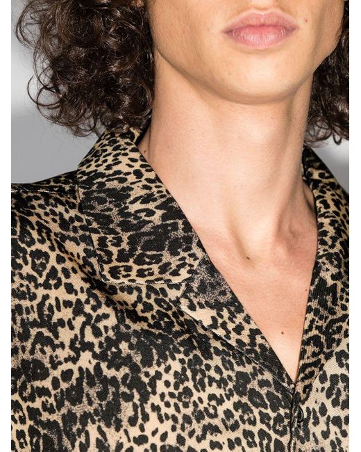 Ksubi Jungle Resort Leopard Print Shirt 