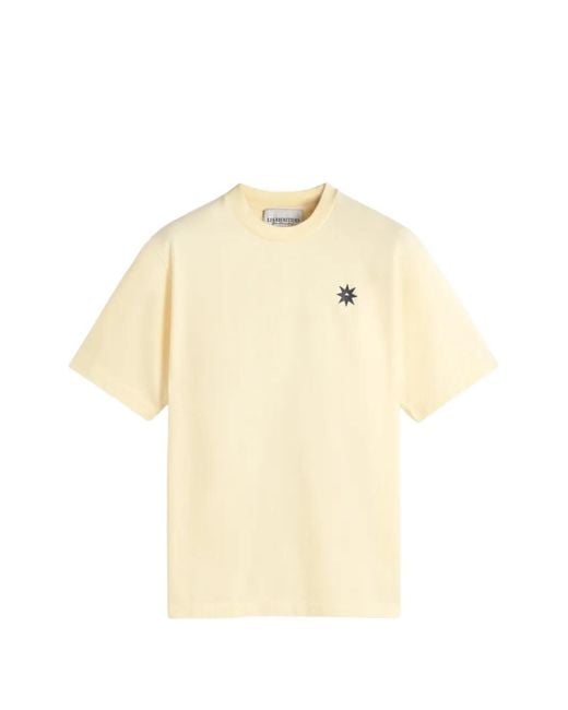LES HÉRITIERS Natural T-Shirt Cala À Étoiles Imprimées