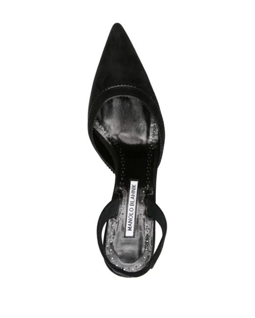 Escarpins Brontiasli 50 Mm À Bride Arrière Manolo Blahnik en coloris Black