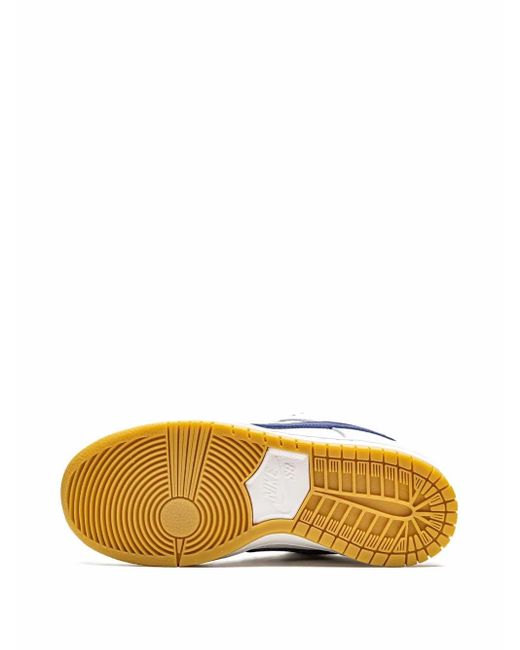 Nike White Sb Dunk Low Pro Iso Label Sneakers