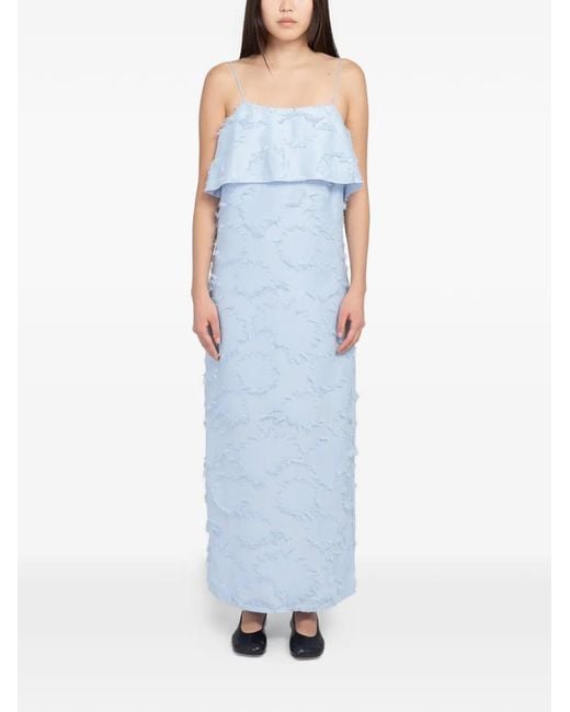 Minimum Blue Aire Ruffled Dress